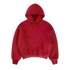 1000 GSM 'Dark Red' Double Hoodie