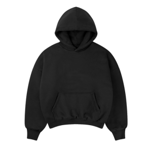 1000 GSM 'Jet Black' Double Hoodie
