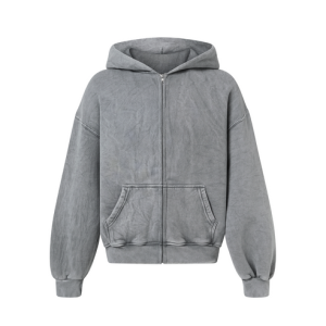 450 GSM ‘Vintage Gray’ Zipper