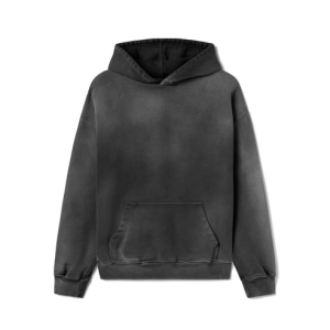 600 GSM 'Faded Black' Hoodie