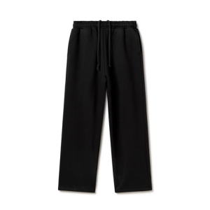 450 GSM 'Jet Black' Straight-leg Pants
