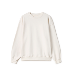 600 GSM 'Bone White' Crewneck