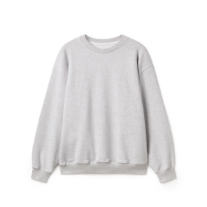 600 GSM 'Light Heather Gray' Crewneck