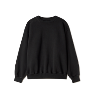 600 GSM 'Jet Black' Crewneck