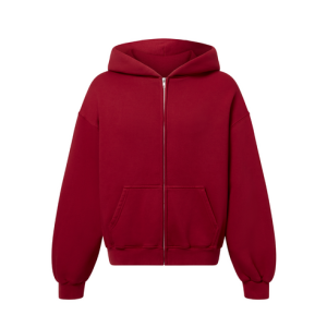 450 GSM 'Dark Red' Zipper