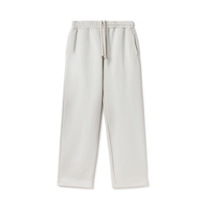 600 GSM 'Ecru' Straight-leg Pants