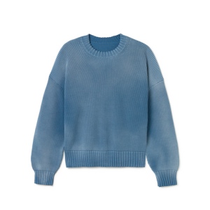 7 Gauge 'Faded Blue' Knit