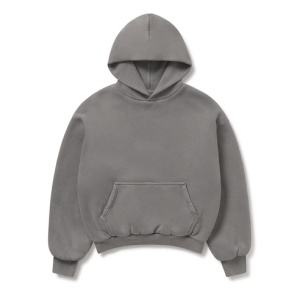 1000 GSM 'Mud Gray' Double Hoodie