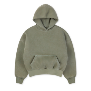 1000 GSM 'Vintage Olive' Double Hoodie