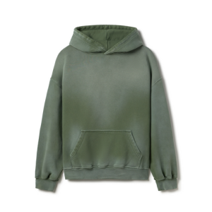 600 GSM 'Faded Olive' Hoodie
