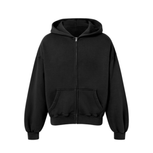 450 GSM 'Jet Black' Zipper