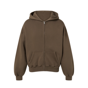 450 GSM 'Mocha Brown' Zipper