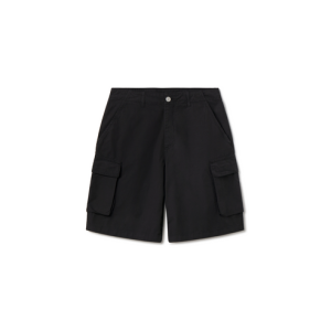 'Jet Black' Ripstop Short Cargo Pants