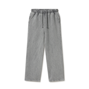 600 GSM 'Vintage Gray' Straight-leg Pants