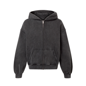450 GSM ‘Vintage Black’ Zipper