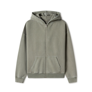 600 GSM 'Vintage Olive' Zipper