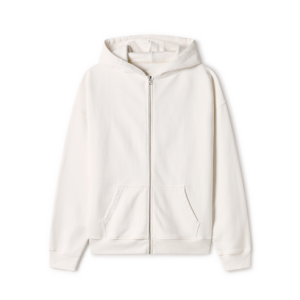 600 GSM 'Bone White' Zipper
