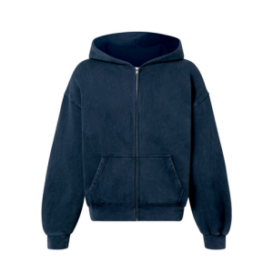 450 GSM ‘Vintage Navy Blue’ Zipper