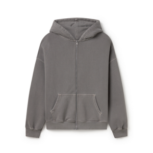 600 GSM 'Mud Gray' Zipper